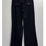 Elle  Wide Leg Jeans Women 2 Tall Low Rise Flare Stretch Blue Denim Pant *No belt Photo 2