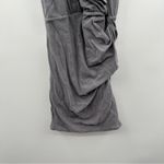 James Perse Gray Short Sleeve Faux Wrap Gathered Mini Dress Size 1 (S) Photo 2