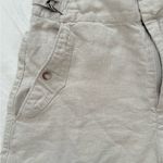 Athleta Women’s High-Waist Cream Linen Shorts Size 6 – Lightweight & Chic Photo 4