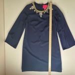 Lilly Pulitzer NWT  Anastasia Stretch‎ Dress Size 00 True Navy Beaded Embellished Photo 11