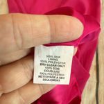 Trina Turk  Women Hot Pink Silk Dress Size 6 Sequin Shift Long Sleeve READ Photo 9