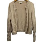 Boden Beige Tan Oatmeal Cream Button Up Down Front Cardigan Sweater Size 8 Photo 1