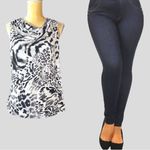 Studio Works  cute comfy sleeveless animal print top Photo 1