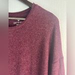 American Eagle Outfitters L Pullover Knit Long Sleeved Tunic Top in Berry Photo 1