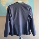 Cherokee  unisex Large uniform scrub long sleeve top grey and green stretchy Photo 3