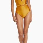 Zimmermann glossy honey swimsuit. M Photo 0