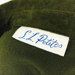 Vintage Brushed Velour Midi Dress | Size M Green Size M Photo 9