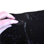 Handmade VTG Velour Maxi Skirt Black High Waisted Maxi Pencil Women's Formal Grunge 90s Photo 3