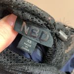 NBD Make Me Wanna Eyelash Lace Peekaboo Navy/Black Strapless Mini Dress Photo 2