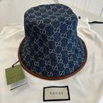 Gucci GG Jacquard Denim Bucket Hat Photo 1