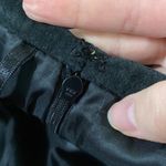 Alfani black suede novelty mini pieced bell shape skirt size 8 petite Photo 7