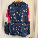 Simply Southern Like New  Dog Print Windbreaker Rain Jacket Photo 1
