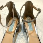 Betsey Johnson Blue by  MIRI 8.5 silver glitter heeled sandal 3068 Photo 5