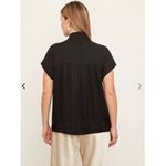 Vince Stand Collar Silk Blend Shirt Size XS Photo 1