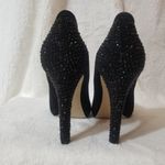 Nine West Suede Rhinestone Heels sz 8M Photo 2