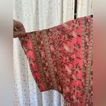 Boemo Bohemian Kaftan Floral Button Down Drawstring Tassel Midi Maxi Dress M Size M Photo 5