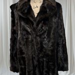 ZARA  OUTWEAR FAUX FUR COAT BROWN BLACK sz M Photo 8