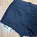 We The Free  Black Denim Jean Shorts Jorts Cut Offs Size 27 Free People Photo 7