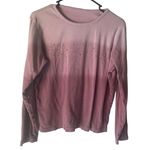 Women's Size XL 90s Pink Jeweled Britney Spears Long Sleeve‎ Shirt Photo 0