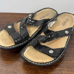 Alegria Womens Venice black leather slide sandal ven 701 size 38 1.5"Heel Photo 0