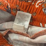 J.Jill  Floral Paisley Print Boho Shorts Orange Womens Medium Tassel Drawstring Photo 9