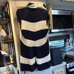CAbi Navy and White Striped Knit Cardigan. Photo 2
