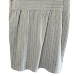 Loft  Greige & White Micro Aztec Print Casual Mini Dress Boho Chic, Large Photo 5