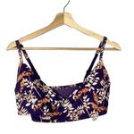 Fabletics  Tammie Purple Wrap Floral Low Impact Sports Bra XS Photo 4