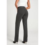 Betabrand Classic Dress Pant Yoga Pant Straight in Charcoal Photo 3