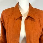 Christopher & Banks burnt orange faux suede jacket size small Photo 1