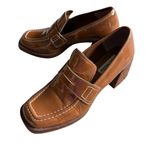 Steve Madden  Womens Block Heels Shoes Platform Tan Y2K Size 9 1/2 Photo 0