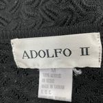 Adolfo  II Black Lace Long Sleeve Blouse Size Medium Photo 3