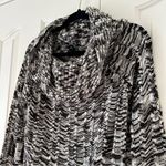 Guess - Black/Gray/White - Cowl Neck - Long Sleeve Sweater - Size Large Photo 1