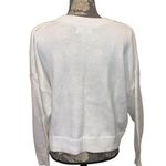 Hollister White Knit Crewneck Sweater size large Photo 4