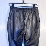 Spanx  Faux Leather High Rise Pull-On Jogger Pants Black Womens Size M 29” Inseam Photo 6