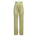 SABINA MUSAYEV York Pleated Pants, Metallic Lime, Small Green Photo 12