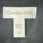 Garnet Hill  Dress Women's Size 8 Floral Black Drop Waist Button Up Pocket Modest Photo 4