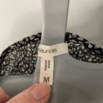 Maurice's  Women’s Sz Medium Black/White Cold Shoulder Elastic‎ Waist Dress Photo 7