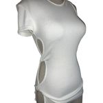 Christopher Esber Open Twist Side Tee in White 2 New Womens Top Blouse Photo 5