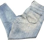 Old Navy  Blue Jeans Mid Rise Straight Leg Size 4 Cropped Photo 0