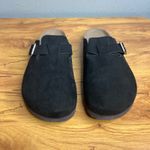 Universal Threads Universal Thread Black Clogs Mules Size 8 Slip On Faux Suede NEW Photo 2