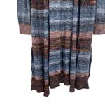 J.Jill Ombre Striped Long Open Front Cardigan Sweater Duster Photo 2