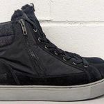 Cougar Waterproof Hi top faux fur suede black side zip Sneaker Shoe SZ 9 Photo 0