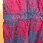 American Eagle NWT  Flannel Plaid Pajamas / Lounge Romper in Burgundy/Charcoal Size M Photo 4