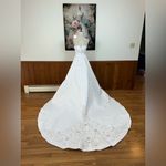 Michaelangelo Fabulous NEW Vintage 90s  Embroidered Satin Wedding Gown! Photo 6