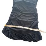 J.Crew Black Ruffle-Trim Ruched Bandeau One-Piece Dress Swimsuit Size 12 Photo 11