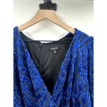 Torrid At The Knee Velvet High Slit Dress Blue Size 20 Photo 4