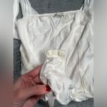 Free People Intimately  white bodysuit with tie straps XS Photo 4