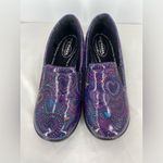 Easy Street Easy Works by  Leeza Purple Hearts slip resistant clogs, size 7.5M‎ Photo 3