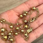 CHAPS  gold tone dainty beaded necklace Photo 3